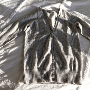 Women's 100% cashmere Hayden XS grey cardigan sweater. Excellent.